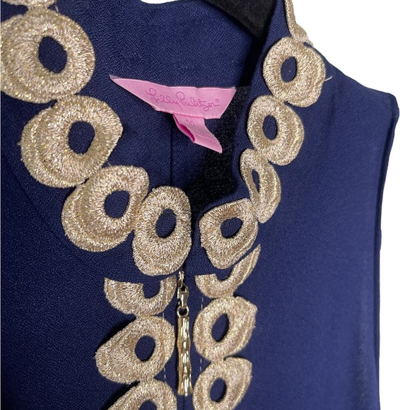 Lilly Pulitzer Jane Shift Dress in True Navy Size 00 NWOT - Picture 4 of 6